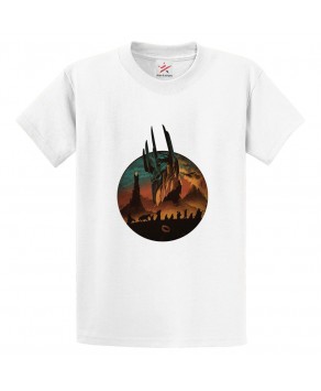 Minimalist LOTR Classic Unisex Kids and Adults T-Shirt for Animated Movie Fans